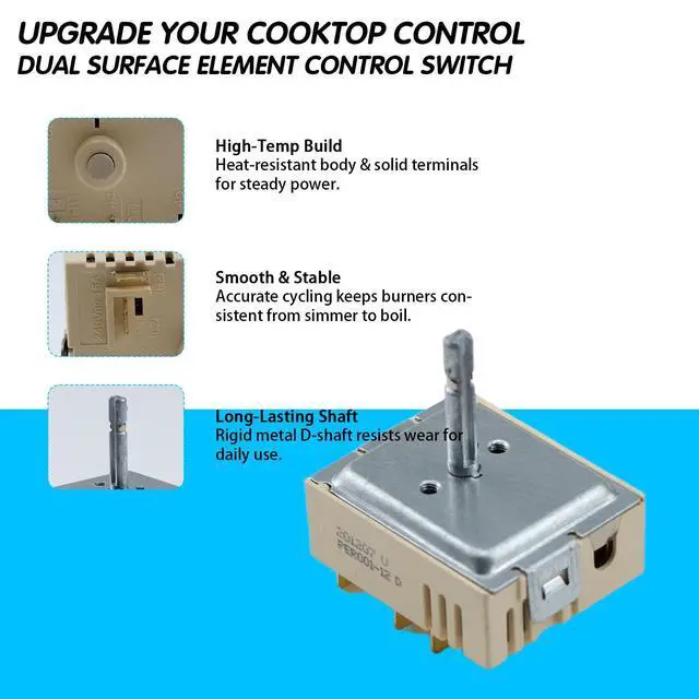Alt view image 2 of 7 - NE59M4320SW NE59T4321SW NE59T4321SB Range Dual Surface Element Switch | NE59R7855WG NE59T7511SG NE59M4320SS NE59M4320SG NE59T4311SS NE59M6850SG NE59M4310SS NE59M4310SW; for Samsung