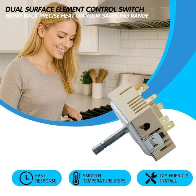 Alt view image 4 of 7 - NE59M4320SW NE59T4321SW NE59T4321SB Range Dual Surface Element Switch | NE59R7855WG NE59T7511SG NE59M4320SS NE59M4320SG NE59T4311SS NE59M6850SG NE59M4310SS NE59M4310SW; for Samsung
