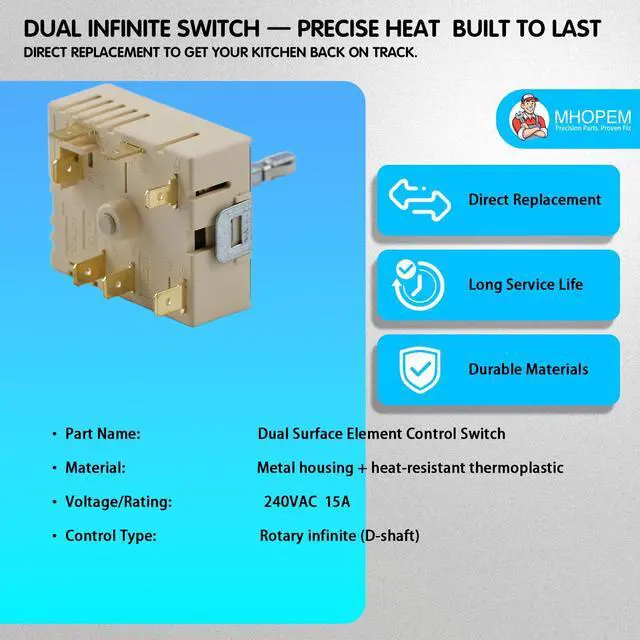 Alt view image 5 of 7 - NE59M4320SW NE59T4321SW NE59T4321SB Range Dual Surface Element Switch | NE59R7855WG NE59T7511SG NE59M4320SS NE59M4320SG NE59T4311SS NE59M6850SG NE59M4310SS NE59M4310SW; for Samsung