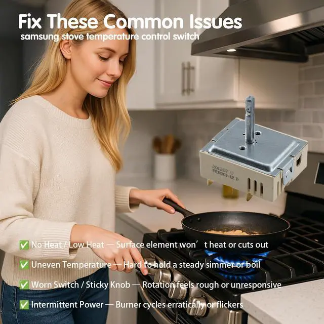 Alt view image 6 of 7 - NE59M4320SW NE59T4321SW NE59T4321SB Range Dual Surface Element Switch | NE59R7855WG NE59T7511SG NE59M4320SS NE59M4320SG NE59T4311SS NE59M6850SG NE59M4310SS NE59M4310SW; for Samsung