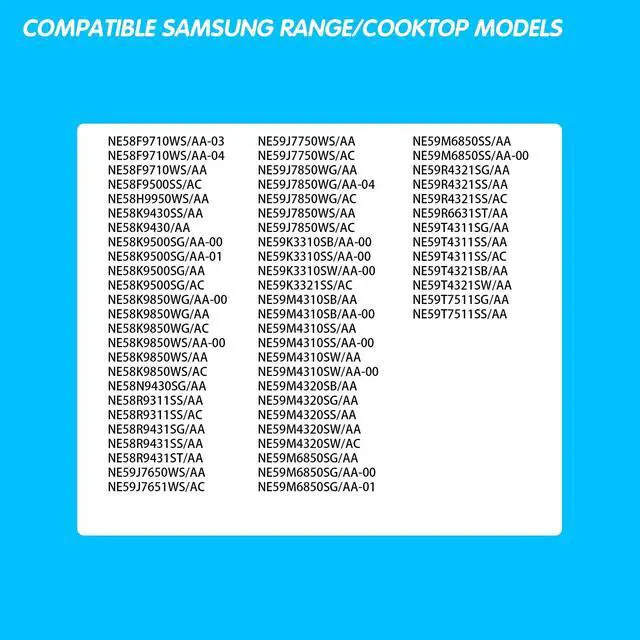 Alt view image 7 of 7 - NE59M4320SW NE59T4321SW NE59T4321SB Range Dual Surface Element Switch | NE59R7855WG NE59T7511SG NE59M4320SS NE59M4320SG NE59T4311SS NE59M6850SG NE59M4310SS NE59M4310SW; for Samsung
