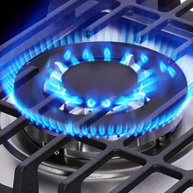 Alt view image 2 of 7 - 12 Inch Gas Cooktop, 2 Burners Built-in Gas Stovetop Stainless Steel Gas Stove Top LPG/NG Convertible Dual Fuel Sealed Gas Hob