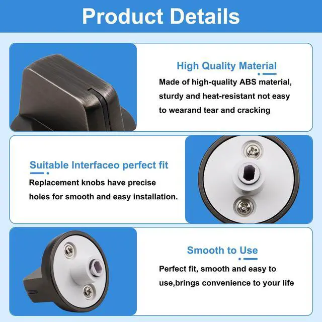Alt view image 4 of 7 - DG94-01480A Electric Stove Knobs Replacement for Samsung Range Stove Parts NZ30K6330RG/AA, NZ36K6430RS/AA, NZ30K6330RS/AA, NZ36K6430RG/AA Oven Knobs 30 36 Inch Top Cooktop Surface Burner Knob - 5 Pack