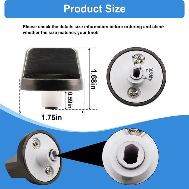 Alt view image 3 of 7 - DG94-01480A Electric Stove Knobs Replacement for Samsung Range Stove Parts NZ30K6330RG/AA, NZ36K6430RS/AA, NZ30K6330RS/AA, NZ36K6430RG/AA Oven Knobs 30 36 Inch Top Cooktop Surface Burner Knob - 5 Pack