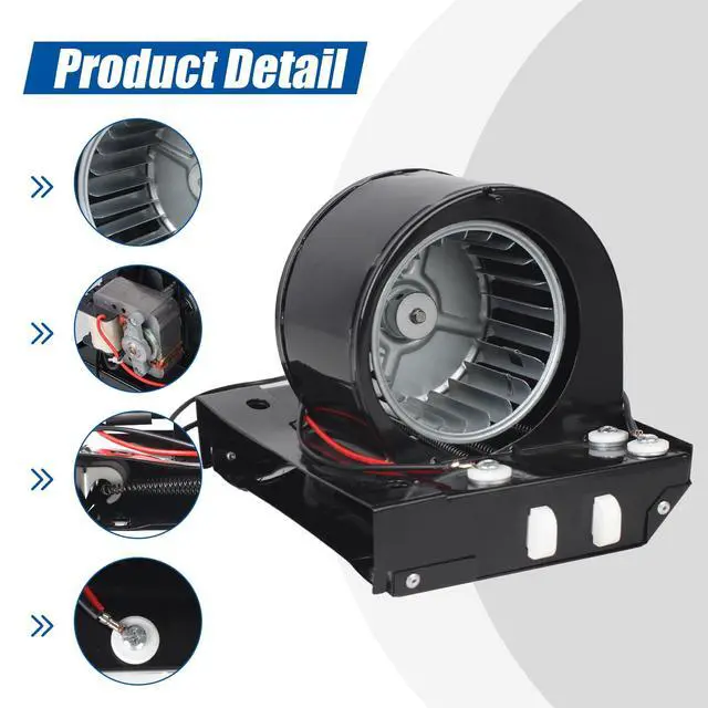 Alt view image 3 of 6 - Upgraded S97017063 Motor Blower Heater Assembly | Bathroom Exhaust Fan for Broan Nutone 655, 655F, 655-A, 655-B, 655-C, 656 Replaces 1194813, 97005005, S97005005,99080591