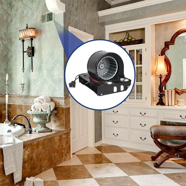 Alt view image 6 of 6 - Upgraded S97017063 Motor Blower Heater Assembly | Bathroom Exhaust Fan for Broan Nutone 655, 655F, 655-A, 655-B, 655-C, 656 Replaces 1194813, 97005005, S97005005,99080591