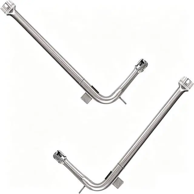 Main image of Burner Tube for Viking Appliance Oven Burner EVGIC305 VGIC365 VGRC605 VGSS480 Viking Range Parts, PB050012, 2-Pack Pb050009 Stainless Steel Gas Replacement Parts