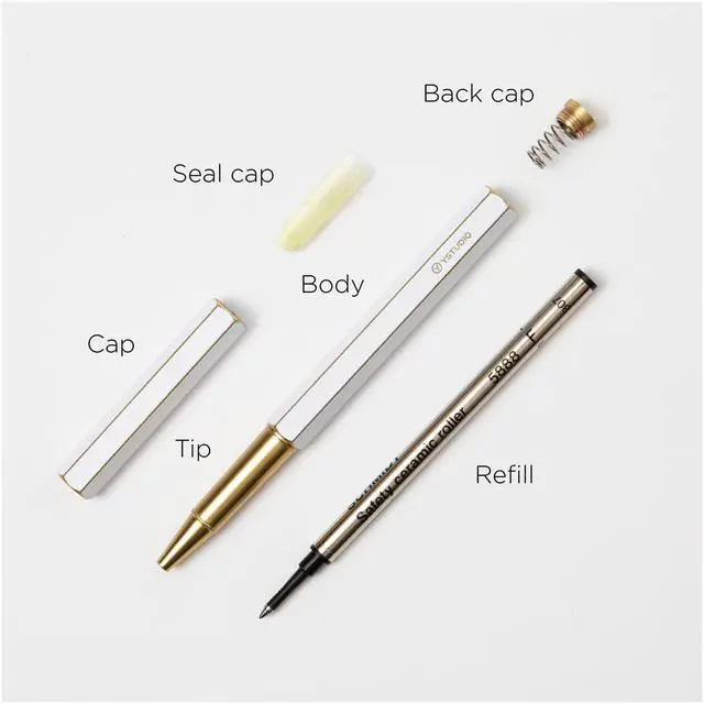 Alt view image 3 of 7 - Classic Revolve Rollerball Pen,Stunning Luxury Lacquer,Gilded Nib(Fine),German Schneider Ink Converter, Fancy Gift for Men&Women-Elegant, Executive,Nice Pens for Writing-white