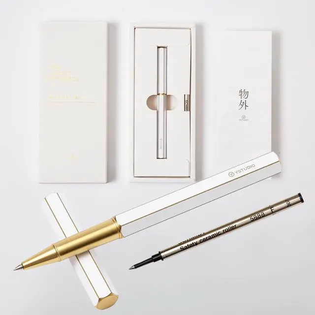 Alt view image 2 of 7 - Classic Revolve Rollerball Pen,Stunning Luxury Lacquer,Gilded Nib(Fine),German Schneider Ink Converter, Fancy Gift for Men&Women-Elegant, Executive,Nice Pens for Writing-white