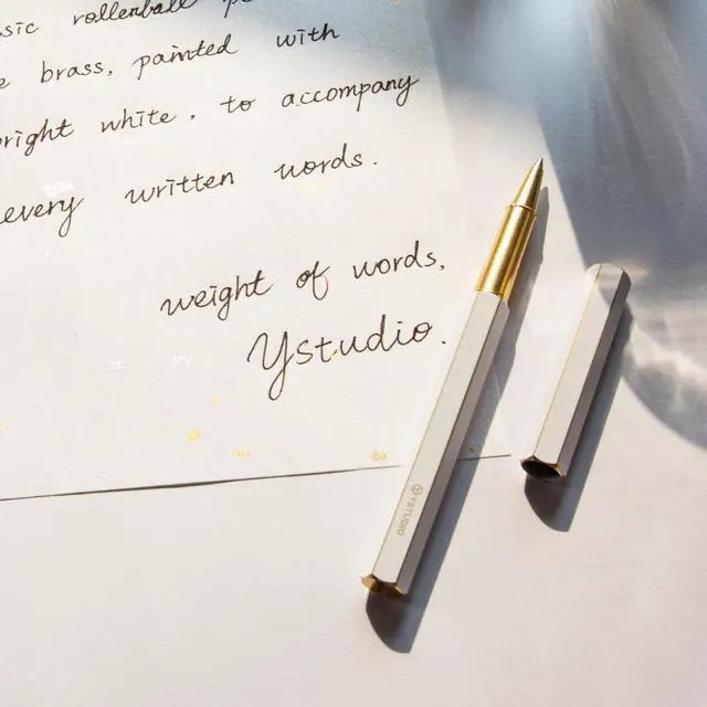 Alt view image 7 of 7 - Classic Revolve Rollerball Pen,Stunning Luxury Lacquer,Gilded Nib(Fine),German Schneider Ink Converter, Fancy Gift for Men&Women-Elegant, Executive,Nice Pens for Writing-white