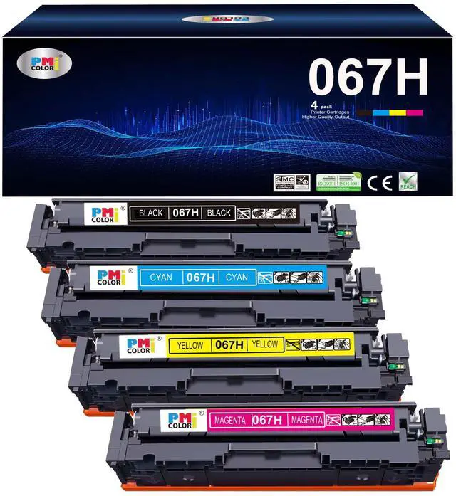 Main image of 067 067H Toner Cartridge Set Replacement for Canon 067 High Yield Toner | for Canon Color imageCLASS MF656Cdw, MF650c,MF654Cdw,MF652Cw,MF653Cdw, LBP633Cdw LBP632Cdw (Black,Cyan,Magenta,Yellow)