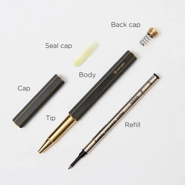Alt view image 3 of 7 - Classic Revolve Rollerball Pen,Stunning Luxury Lacquer,Gilded Nib(Fine),German Schneider Ink Converter, Fancy Gift for Men&Women-Elegant, Executive,Nice Pens for Writing-black