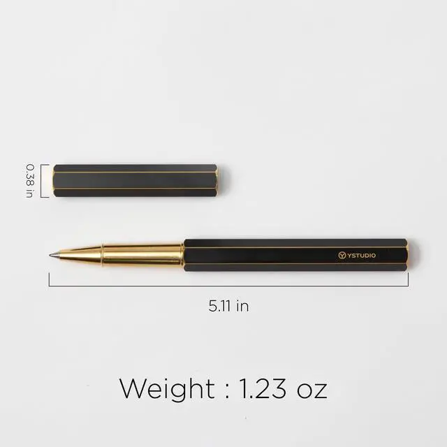 Alt view image 4 of 7 - Classic Revolve Rollerball Pen,Stunning Luxury Lacquer,Gilded Nib(Fine),German Schneider Ink Converter, Fancy Gift for Men&Women-Elegant, Executive,Nice Pens for Writing-black
