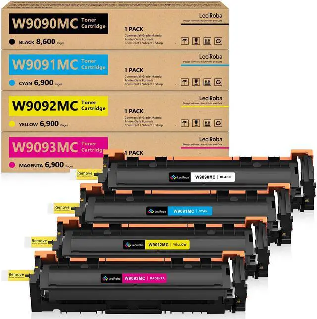 Main image of W9090MC Compatible Toner Cartridge Replacement for HP W9090MC W9091MC W9092MC W9093MC Toner Cartridge for HP Color Managed E45028 E45028DNE 45028DN MFP E47528 E47528f Printer (4-Pack)
