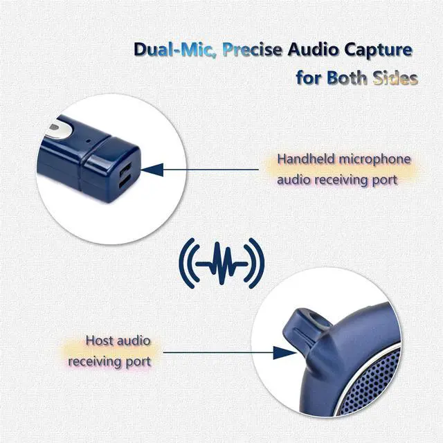 Alt view image 3 of 7 - TransBee Portable Two-Way Voice Translator Device, Real-Time Multilingual Instant Translation, Dual Mic Translator with Built-in Speaker & Conversation Recorder for Travel (Evergreen Spruce)
