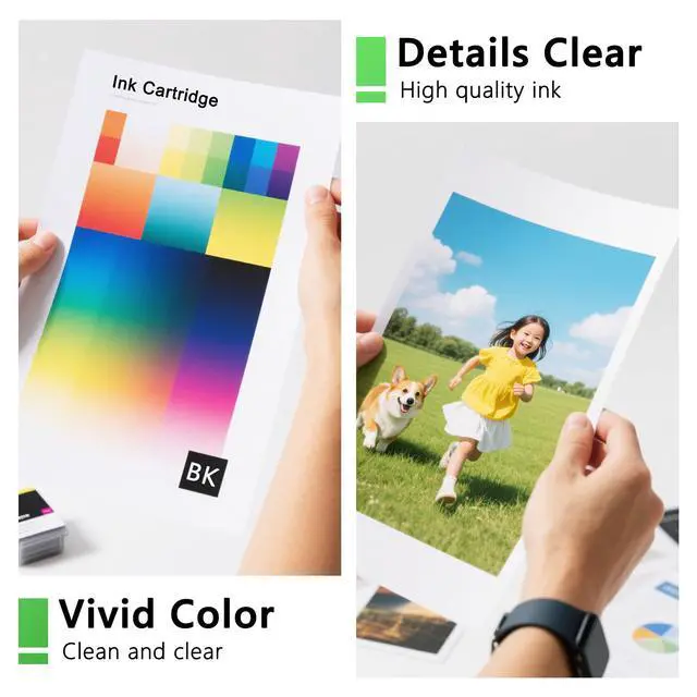Alt view image 4 of 7 - 950XL 951XL Ink Cartridges Combo 5-Pack Replacement for HP Ink 950 951 XL Use for OfficeJet Pro 8600 8610 8620 8100 8630 8660 8640 8615 276DW 251DW (2Black Cyan Magenta Yellow)