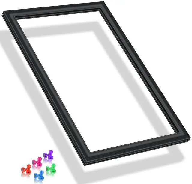 Main image of Upgraded WR14X27234 Freezer Door Gasket Compatible with GE Freezer Door Seal Replacement WR14X21197 WR14X21235 4468125 for Hotpoint Refrigerator Door Gasket Replacement Black Fridge Seal 26.57"x17.13"