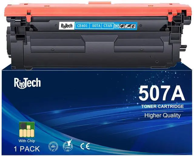 Main image of 507A Cyan CE401A CE401X 1 Pack Toner Cartridge for HP 507X 507 for M551 | Compatible for HP Laser jet enterprise 500 color m551 m551dn m551n m551xh m570dn m570dw m575c m575dn m575f Printer
