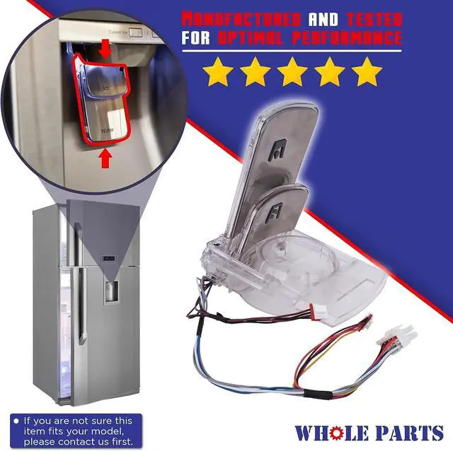 Alt view image 3 of 7 - Upgraded Refrigerator Door Water & Ice Dispenser Lever Paddle Part# DA97-08519A - Replacement & Compatible with Some Samsung Refrigerators