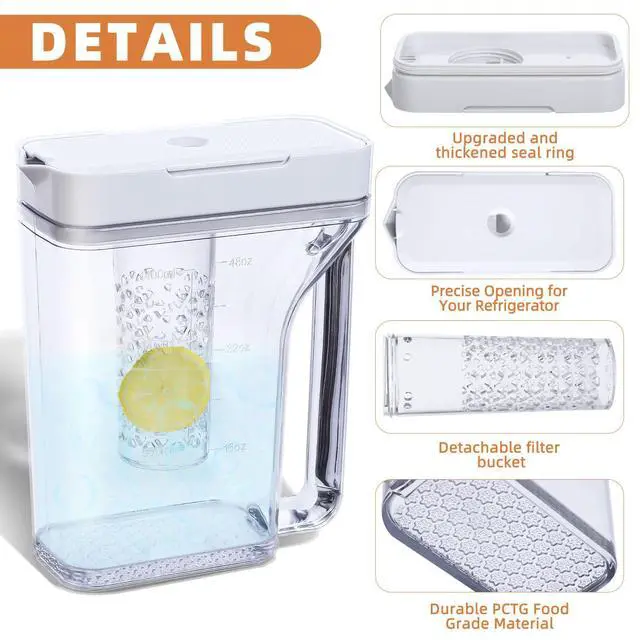 Alt view image 4 of 7 - DA97-20587B Refrigerator Water Pitcher for Samsung Modes RF28T5021SR | Water Tank Assembly Compatible with Samsung Refrigerator Models RF28T5021SR RF28T5021SG