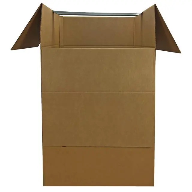 Alt view image 3 of 7 - Shorty Space Saving Wardrobe Moving Boxes (Bundle of 6) 20 x 20 x 34 Moving Boxes, corrugated