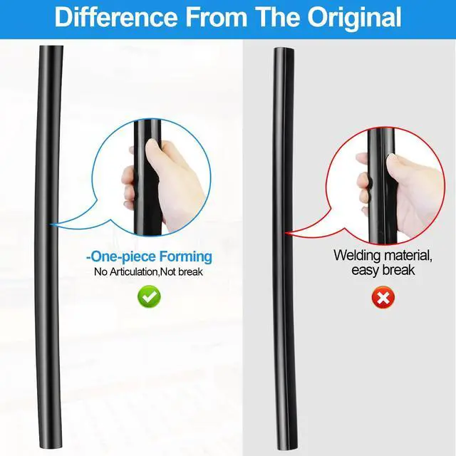 Alt view image 4 of 7 - WB15X10003 Oven Handle Replacement for Ge Oven Door Handle Replacement | Stainless Steel Oven Handle Ge Stove Handle Replacement WB15X10003, Black Hotpoint Range Handle AH232083 JBP30BA2 JBP21BY3