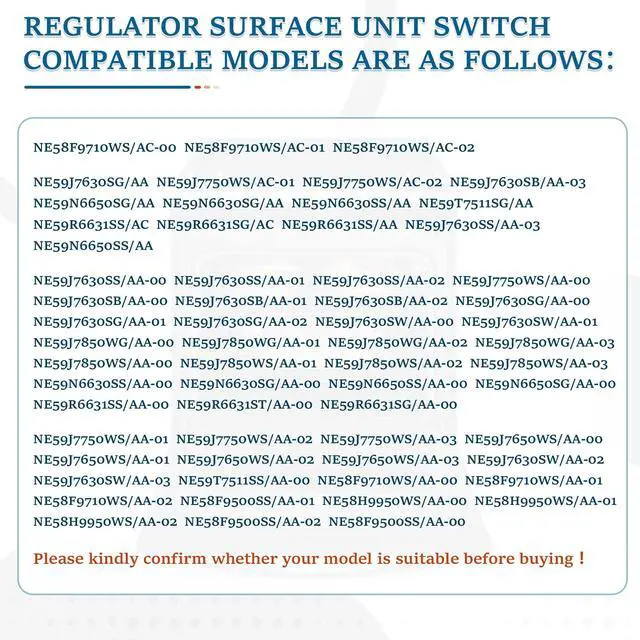 Alt view image 5 of 7 - DG44-01006A Dual Burner Infinite Switch Compatible with Samsung Samsung Stove Parts PER001-12 D PER001-02 D,NE58F9500SS, 3282716,AP5800762,PS8764900, EAP8764900, Regulator for Surface Element Control