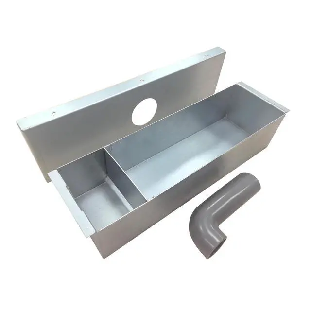 Alt view image 2 of 7 - Grease Box for Restaurant Canopy Hood Exhaust Fan Galvanized Sheet Hood Accessories for Restaurant