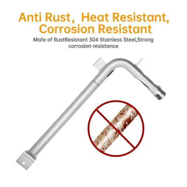 Alt view image 3 of 7 - 2-Pack PB050012 Stainless Steel 17" Oven Burner Tube PB040001 Igniter Replacement for Viking Range/Appliance - Compatible with EVGIC305, VGIC365, VGRC605, VGSS480, VGIC367, VGSS300 Gas Burners