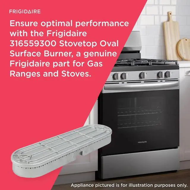 Alt view image 4 of 6 - 316559300 Stovetop Oval Surface Burner for Gas Ranges and Stoves