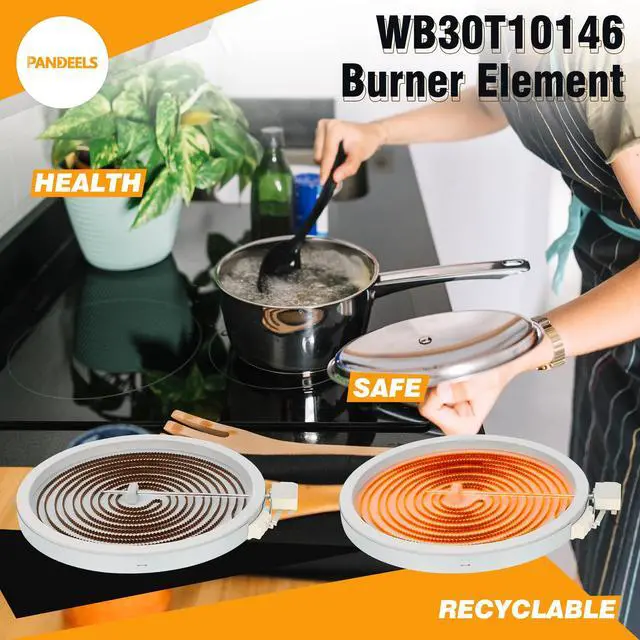 Alt view image 7 of 7 - WB30T10146 Top Burner Element Electric Range Dual Surface by | 12" Radiant Heating,Compatible with GE Stove Parts Replace 1556233, AP4484423, PS2370249, EAP2370249