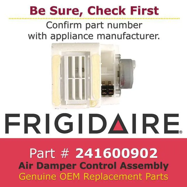 Alt view image 2 of 4 - 241600902 Genuine OEM Air Damper Control Assembly for Refrigerators
