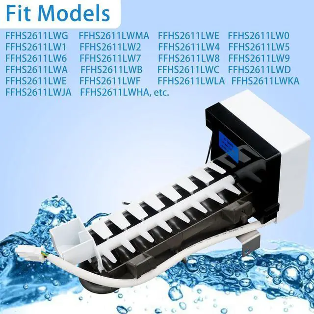 Alt view image 4 of 6 - FFHS2611LWMA FFHS2611LWF FFHS2611LWJA FFHS2611LWKA Ice Maker for Frigidaire | FFHS2611LWMA Ice Maker, Replace Frigidaire FFHS2611LW4, Frigidaire Ice Maker