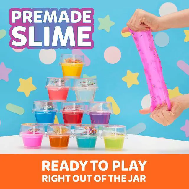 Alt view image 2 of 7 - 10 Days of GUE Pre-Made Slime Variety Pack, Sweet Retreat Countdown Calendar, Includes 20 Jars ofSlime and Unique Mix-ins, Assorted (Pack of 2)