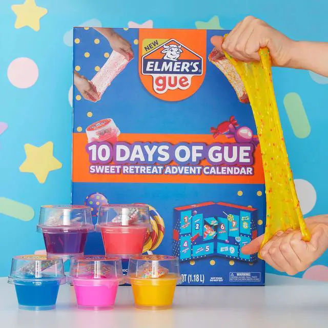 Alt view image 7 of 7 - 10 Days of GUE Pre-Made Slime Variety Pack, Sweet Retreat Countdown Calendar, Includes 20 Jars ofSlime and Unique Mix-ins, Assorted (Pack of 2)