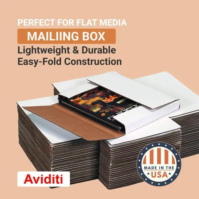 Alt view image 3 of 6 - Shipping Boxes Medium 12.5"L x 12.5"W x 1"H 50-Pack - Corrugated Cardboard Box for Moving, Mailing, Packing, Packaging and Storage