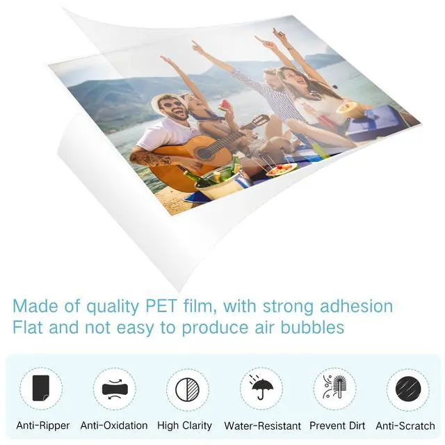 Alt view image 4 of 7 - 1000 Pcs Laminating Sheets Bulk 8.6 x 12 Inch Clear Lamination Sheets 4 Mil Lamination Pouches Thermal Lamination Paper Hold Sheet Clear Letter Size Sheets Home Office Supplies