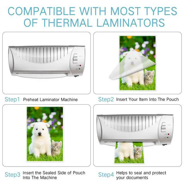 Alt view image 7 of 7 - 1000 Pcs Laminating Sheets Bulk 8.6 x 12 Inch Clear Lamination Sheets 4 Mil Lamination Pouches Thermal Lamination Paper Hold Sheet Clear Letter Size Sheets Home Office Supplies