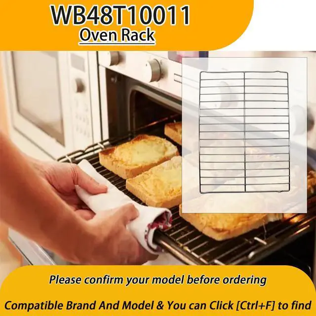 Alt view image 4 of 6 - WB48T10011 Oven Rack for Range GE, Ken-More Oven 261083, AP2031155, EAP249581, PS249581, 24" x 17.7", 2 pk