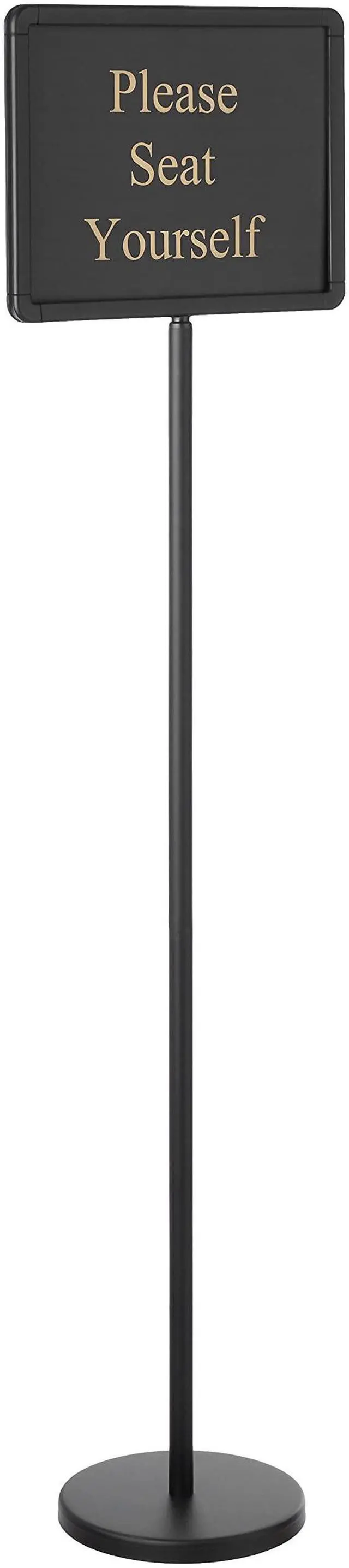Main image of HTS-60K 60" Hostess Sign with 15 Message Variations,Black