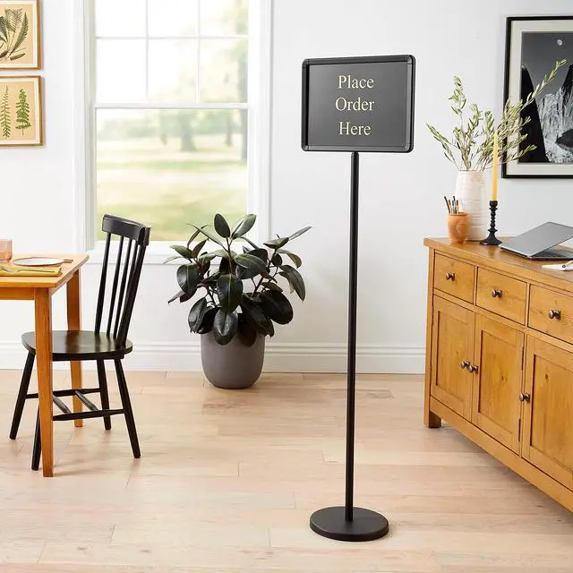 Alt view image 5 of 5 - HTS-60K 60" Hostess Sign with 15 Message Variations,Black