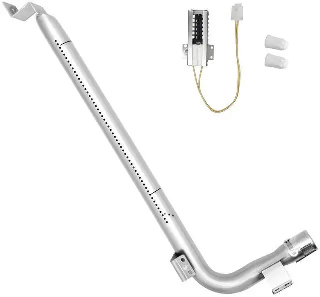 Main image of Upgraded 1 PACK Stainless Steel WB16K10035 Genuine Oven Burner Tube with 1 PACK Igniter Kit for GE Gas Oven Replacement Parts