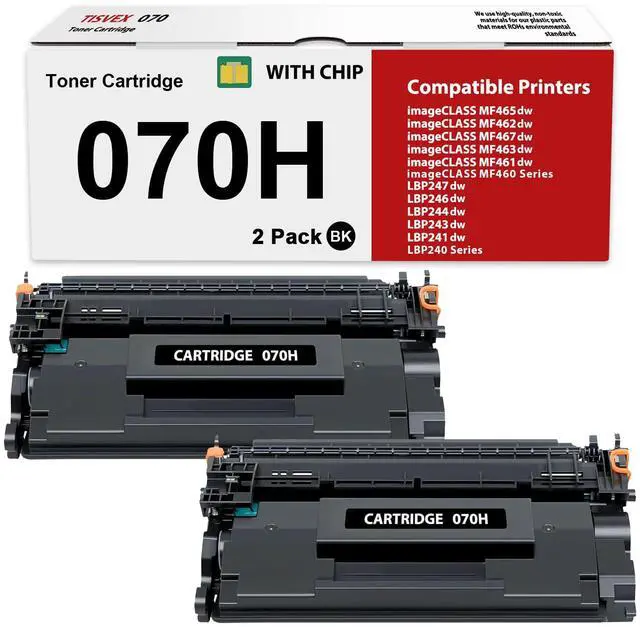 Main image of 070H Toner Cartridge Compatible for Canon 070H 070 MF465dw LBP246dw Toner Cartridge for CRG070 CRG070H for imageCLASS MF465dw MF462dw LBP246dw LBP247dw High Yield 9,500 Pages 2 Pack