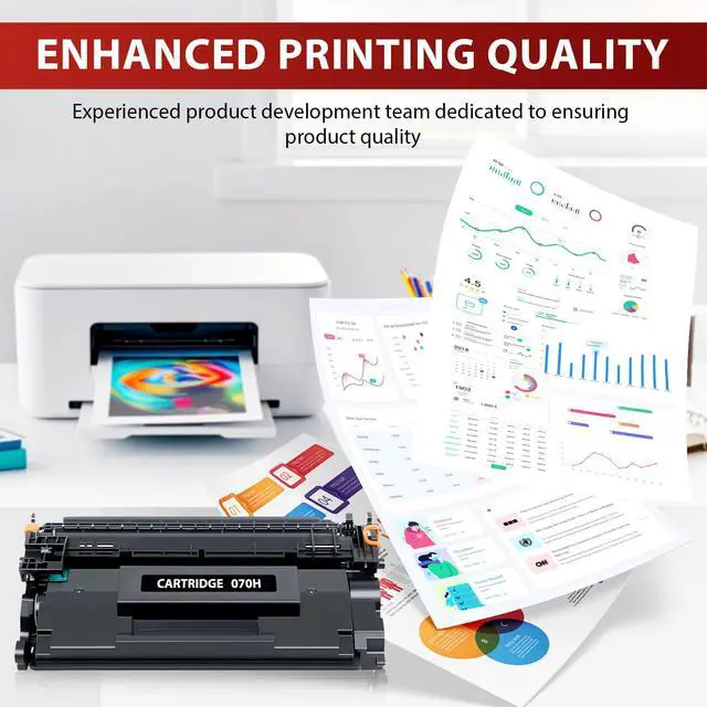 Alt view image 5 of 5 - 070H Toner Cartridge Compatible for Canon 070H 070 MF465dw LBP246dw Toner Cartridge for CRG070 CRG070H for imageCLASS MF465dw MF462dw LBP246dw LBP247dw High Yield 9,500 Pages 2 Pack