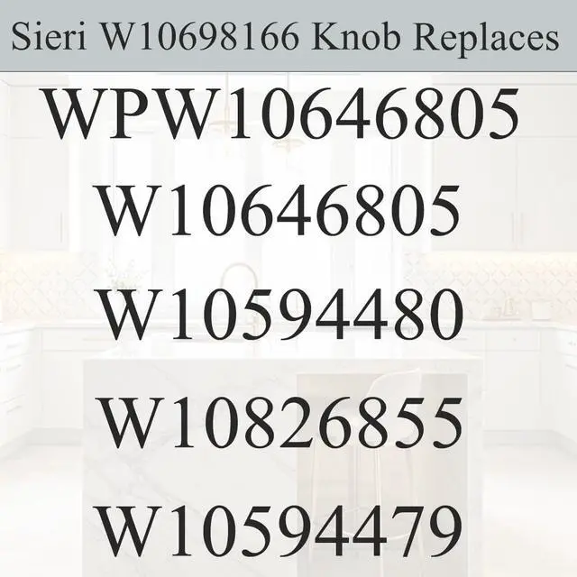 Alt view image 5 of 7 - W10698166 knobs for Whirlpool WCG51US0DS00 WCG97US0DS00 WCG75US0DS00 | WCGK7536PS WCG51US6DS00 WCG97US6DS00 WCG51US0DW00 WCG51US6DW00 WCG51US0DB00 WCG51US6DB00 WCG75US0DB00 Gas Stove Knob
