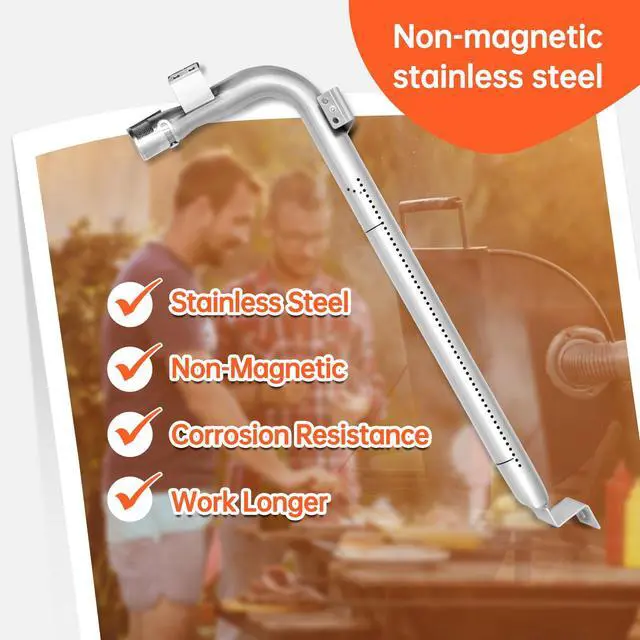 Alt view image 6 of 7 - Upgraded 1 PACK Stainless Steel WB16K10035 Genuine Oven Burner Tube with 1 PACK Igniter Kit for GE Gas Oven Replacement Parts