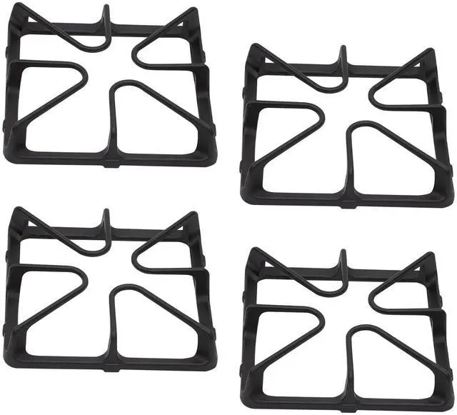 Main image of WB31K10034 Gas Stove Grates Replacement Compatible with For GE Burner Grate Stove Parts General Electric Gas Range Parts Stove Surface Top Grate Cast Iron Rack (4Pack)
