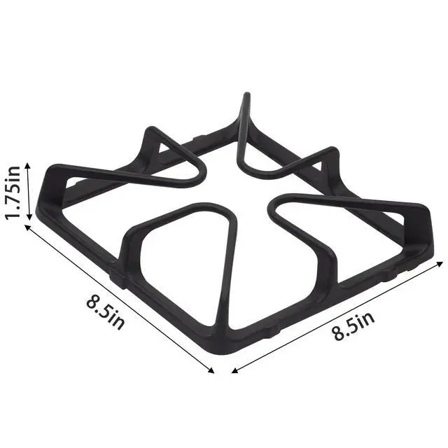Alt view image 3 of 7 - WB31K10034 Gas Stove Grates Replacement Compatible with For GE Burner Grate Stove Parts General Electric Gas Range Parts Stove Surface Top Grate Cast Iron Rack (4Pack)