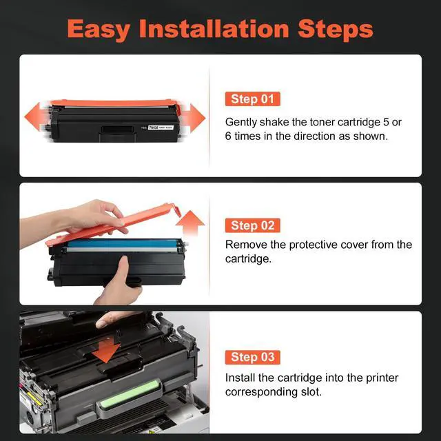 Alt view image 4 of 7 - TN436 Toner Cartridge Set Compatible for Brother TN-436 TN433 TN431 4 Color | for HL L8360CDW L8260CDW L9310CDW MFC L8900CDW L8610CDW L8690CDW L9570CDW L8905CDW, TN433 TN431 TN-433 TN-431 High Yield