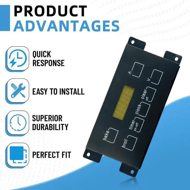 Alt view image 4 of 6 - 316455520 Oven Range Stove Clock Control Board Replacement Compatible with Electrolux Frigidaire Kenmore Replaces 5304518661 316455410